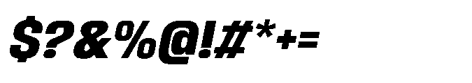 Sygnos Extrabold Oblique Font OTHER CHARS