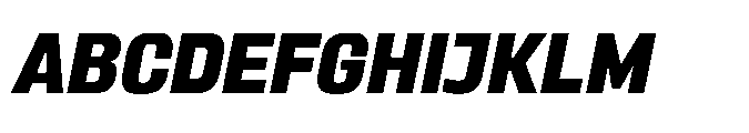 Sygnos Extrabold Oblique Font UPPERCASE
