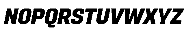 Sygnos Extrabold Oblique Font UPPERCASE