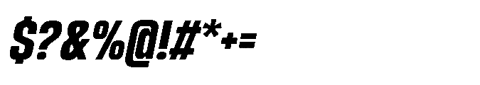 Sygnos Extrabold Sm Condensed Oblique Font OTHER CHARS