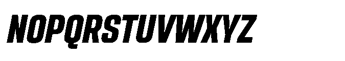 Sygnos Extrabold Sm Condensed Oblique Font UPPERCASE