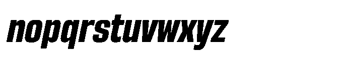 Sygnos Extrabold Sm Condensed Oblique Font LOWERCASE