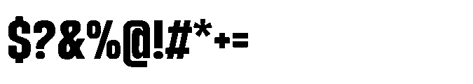 Sygnos Extrabold Sm Condensed Regular Font OTHER CHARS