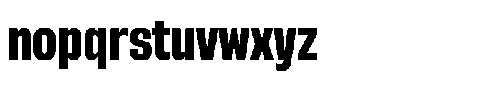 Sygnos Extrabold Sm Condensed Regular Font LOWERCASE