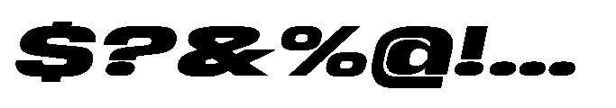 Sygnos Extrabold UExp Oblique Font OTHER CHARS
