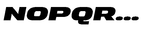 Sygnos Extrabold UExp Oblique Font UPPERCASE