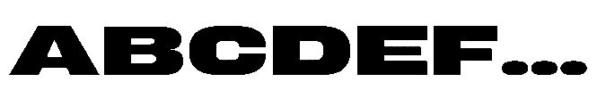 Sygnos Extrabold UExp Regular Font UPPERCASE