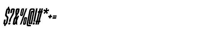 Sygnos Extrabold XCn Oblique Font OTHER CHARS