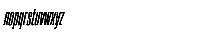 Sygnos Extrabold XCn Oblique Font LOWERCASE