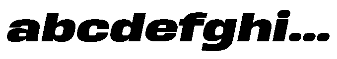 Sygnos Extrabold XExp Oblique FONT