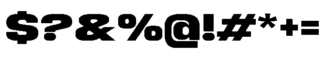 Sygnos Extrabold XExp Regular Font OTHER CHARS