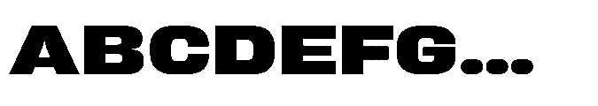 Sygnos Extrabold XExp Regular Font UPPERCASE