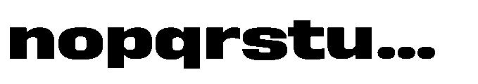Sygnos Extrabold XExp Regular Font LOWERCASE