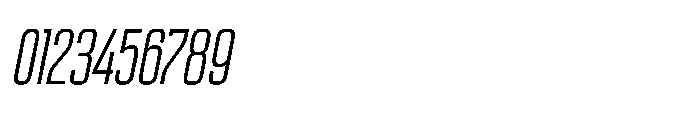Sygnos Light Condensed Oblique Font OTHER CHARS