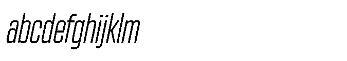 Sygnos Light Condensed Oblique FONT