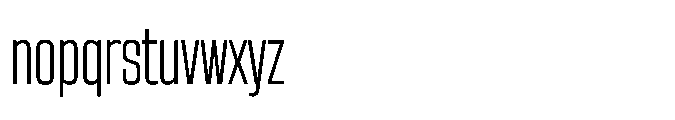 Sygnos Light Condensed Regular Font LOWERCASE