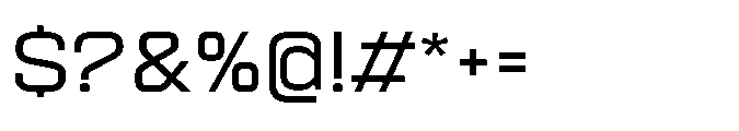 Sygnos Light Exp Regular Font OTHER CHARS