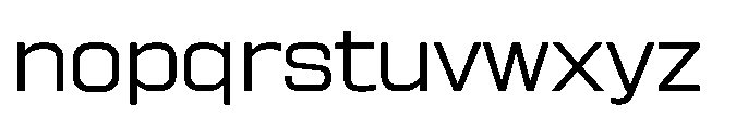 Sygnos Light Exp Regular Font LOWERCASE