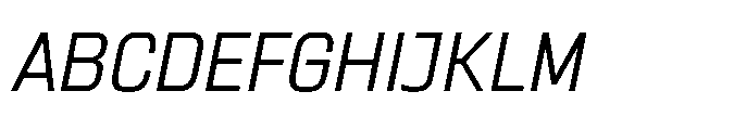 Sygnos Light Oblique Font UPPERCASE