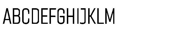 Sygnos Light Sm Condensed Regular Font UPPERCASE