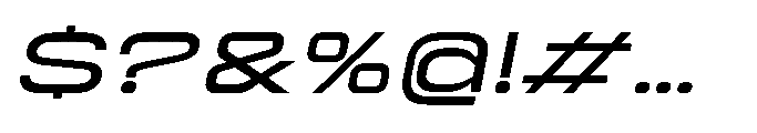 Sygnos Light UExp Oblique Font OTHER CHARS
