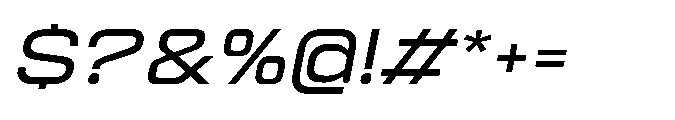 Sygnos Light XExp Oblique Font OTHER CHARS