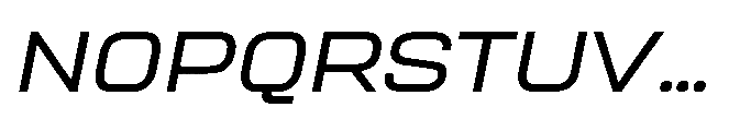 Sygnos Light XExp Oblique Font UPPERCASE