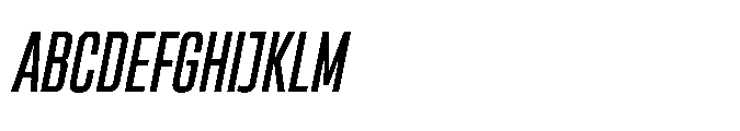 Sygnos Md Condensed Oblique Font UPPERCASE