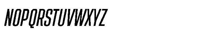 Sygnos Md Condensed Oblique Font UPPERCASE