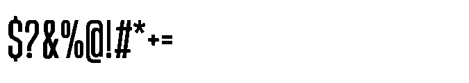 Sygnos Md Condensed Regular Font OTHER CHARS