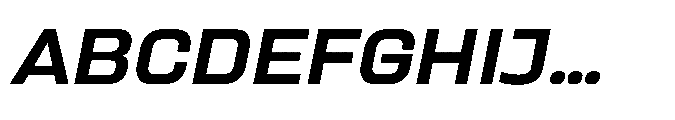 Sygnos Md Exp Oblique Font UPPERCASE
