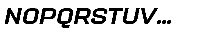 Sygnos Md Exp Oblique Font UPPERCASE