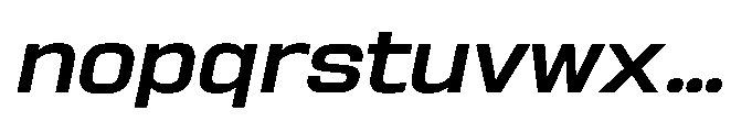 Sygnos Md Exp Oblique Font LOWERCASE