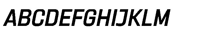 Sygnos Md Oblique Font UPPERCASE
