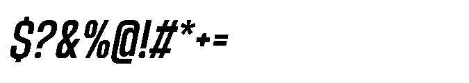Sygnos Md Sm Condensed Oblique Font OTHER CHARS