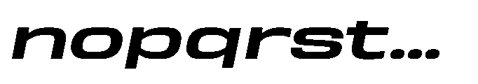 Sygnos Md UExp Oblique Font LOWERCASE