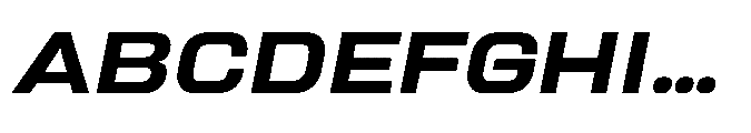 Sygnos Md XExp Oblique Font UPPERCASE
