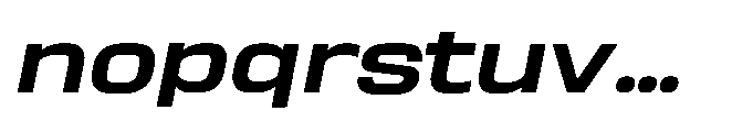 Sygnos Md XExp Oblique Font LOWERCASE