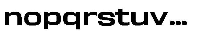 Sygnos Md XExp Regular Font LOWERCASE