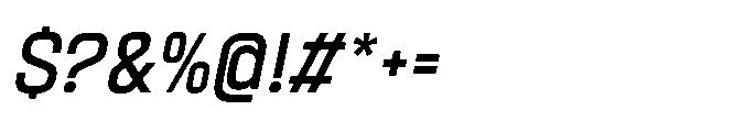 Sygnos Oblique Font OTHER CHARS