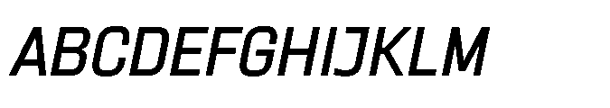 Sygnos Oblique Font UPPERCASE