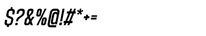 Sygnos Sm Condensed Oblique Font OTHER CHARS