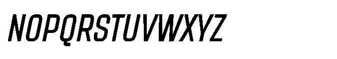 Sygnos Sm Condensed Oblique Font UPPERCASE