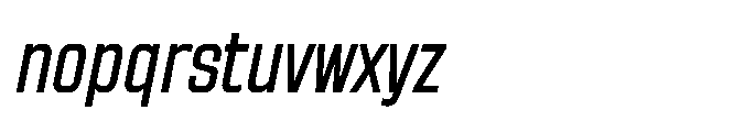 Sygnos Sm Condensed Oblique Font LOWERCASE