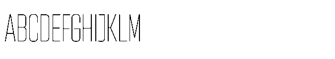 Sygnos Th Condensed Regular Font UPPERCASE