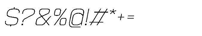 Sygnos Th Exp Oblique Font OTHER CHARS