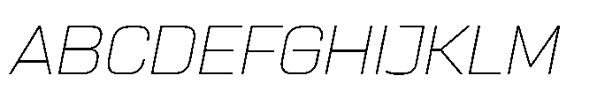 Sygnos Th Exp Oblique Font UPPERCASE