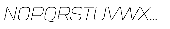 Sygnos Th Exp Oblique Font UPPERCASE