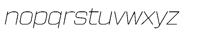 Sygnos Th Exp Oblique Font LOWERCASE