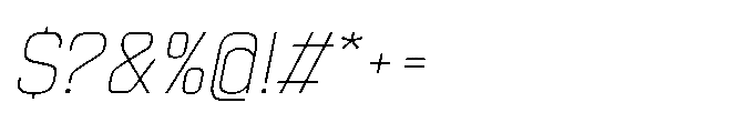 Sygnos Th Oblique Font OTHER CHARS